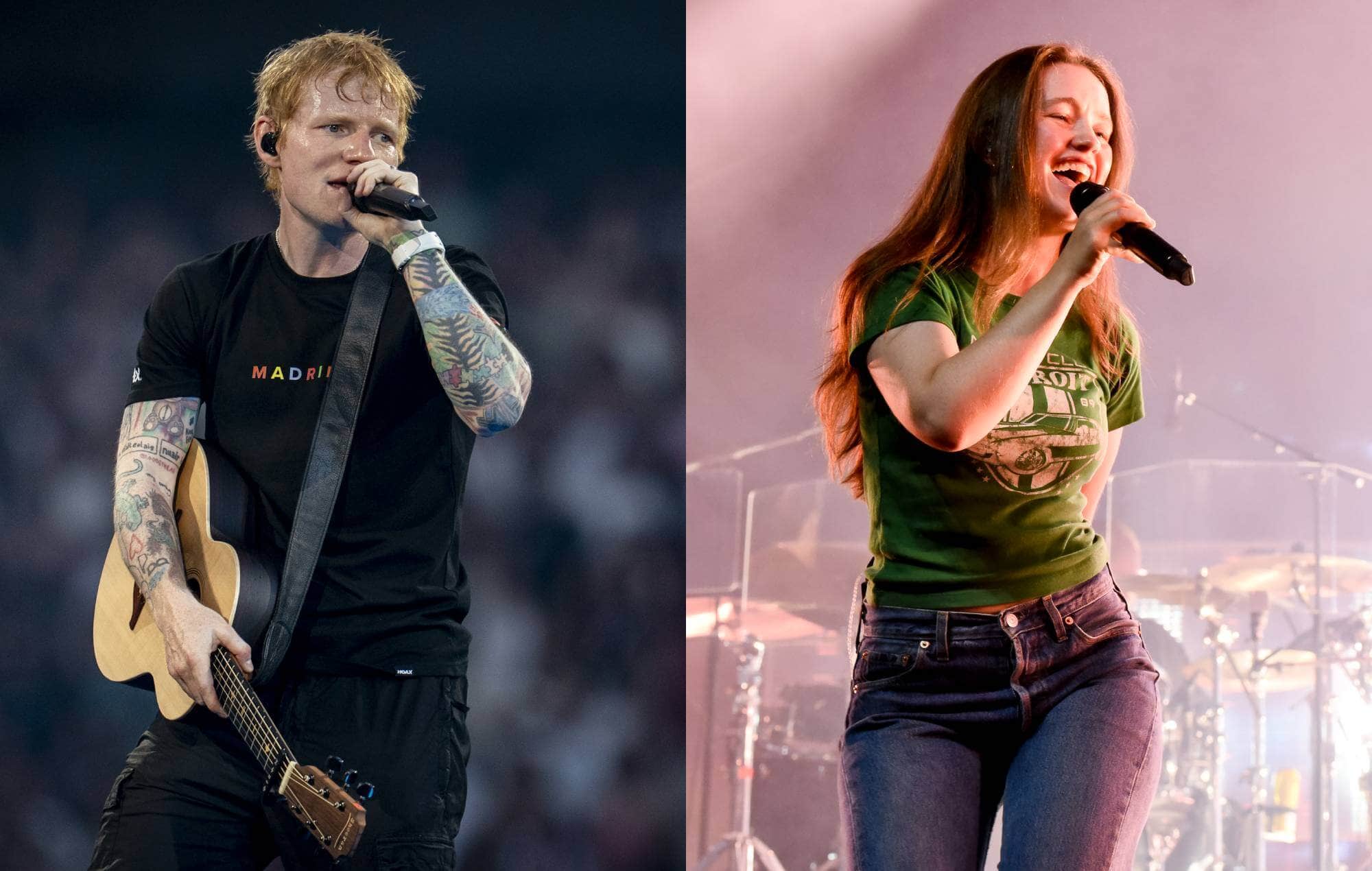 Ed Sheeran and Sigrid sharing the stage in Oslo