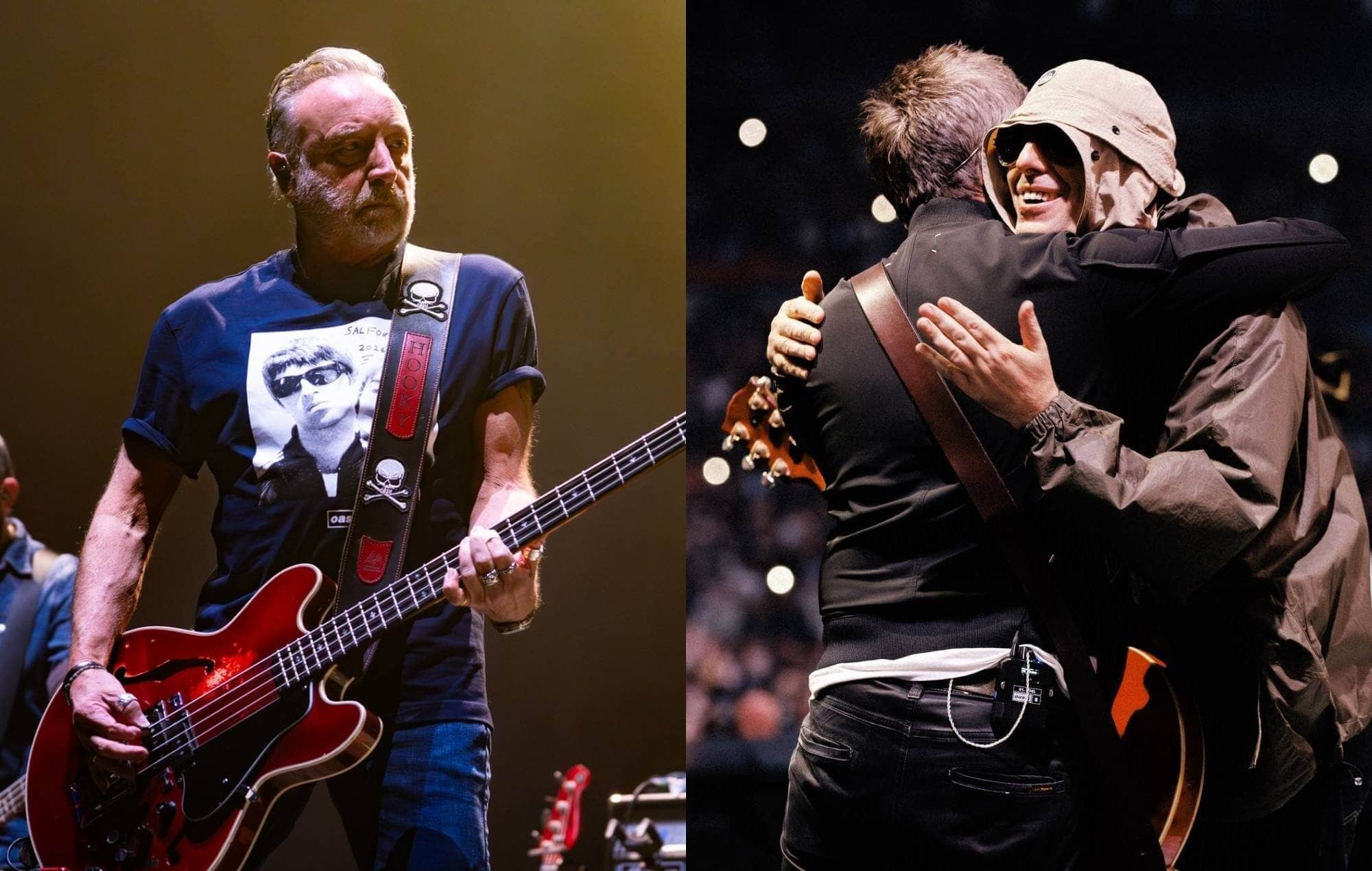 Peter Hook and Oasis, potential key players in a New Order reunion at the Rock & Roll Hall of Fame.