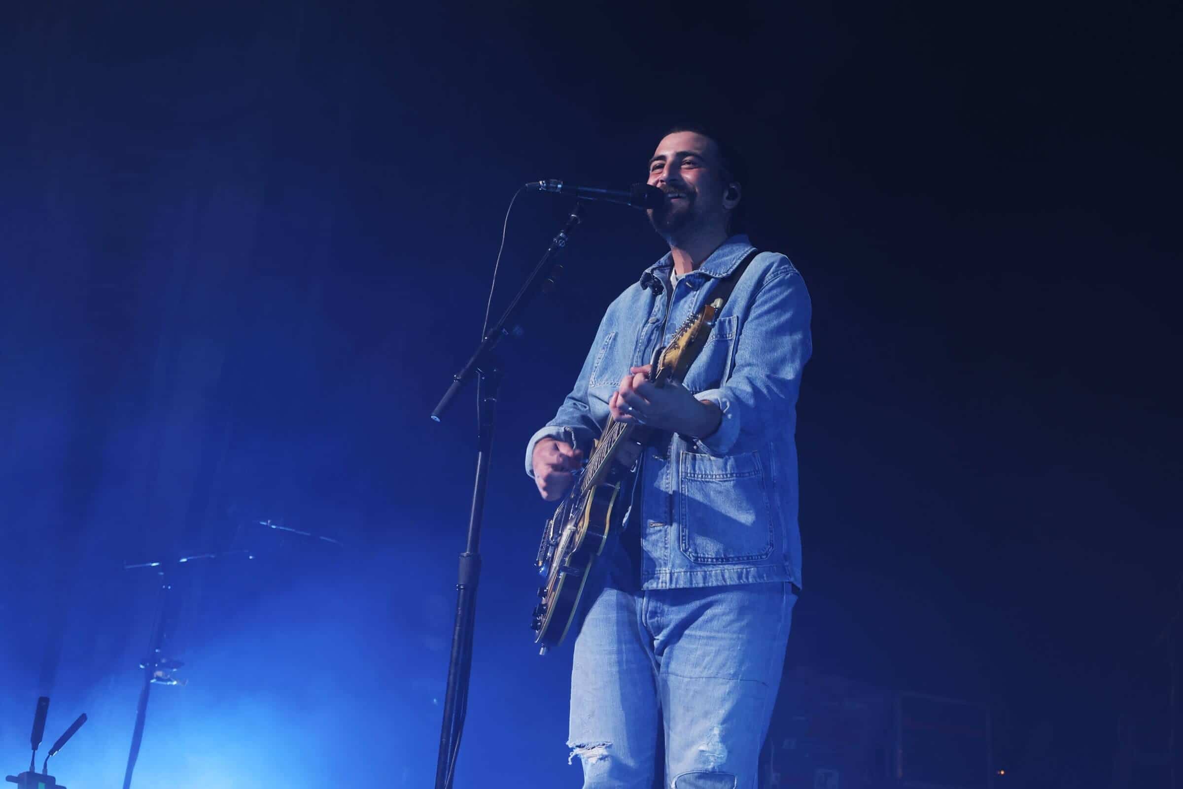 Noah Kahan performing in San Francisco in February 2026