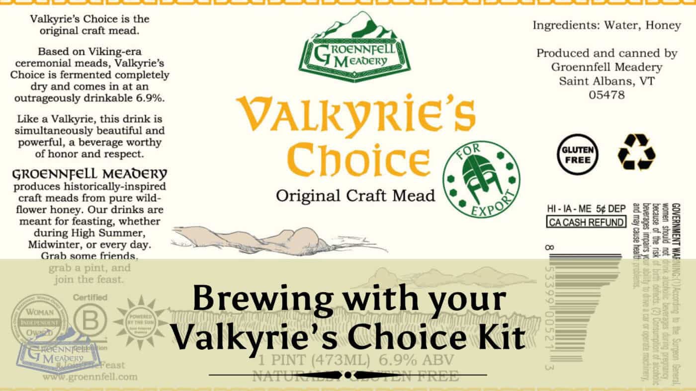 Brewing with Your Valkyrie's Choice Clone Kit