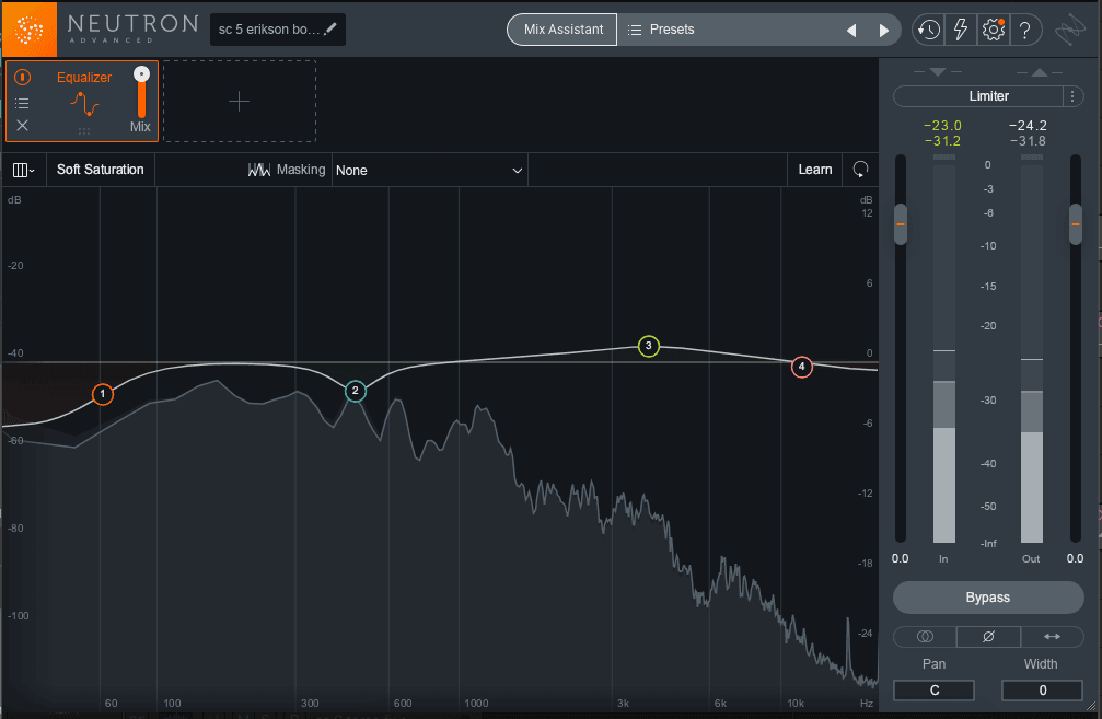 Neutron 3's EQ at beginning of automation