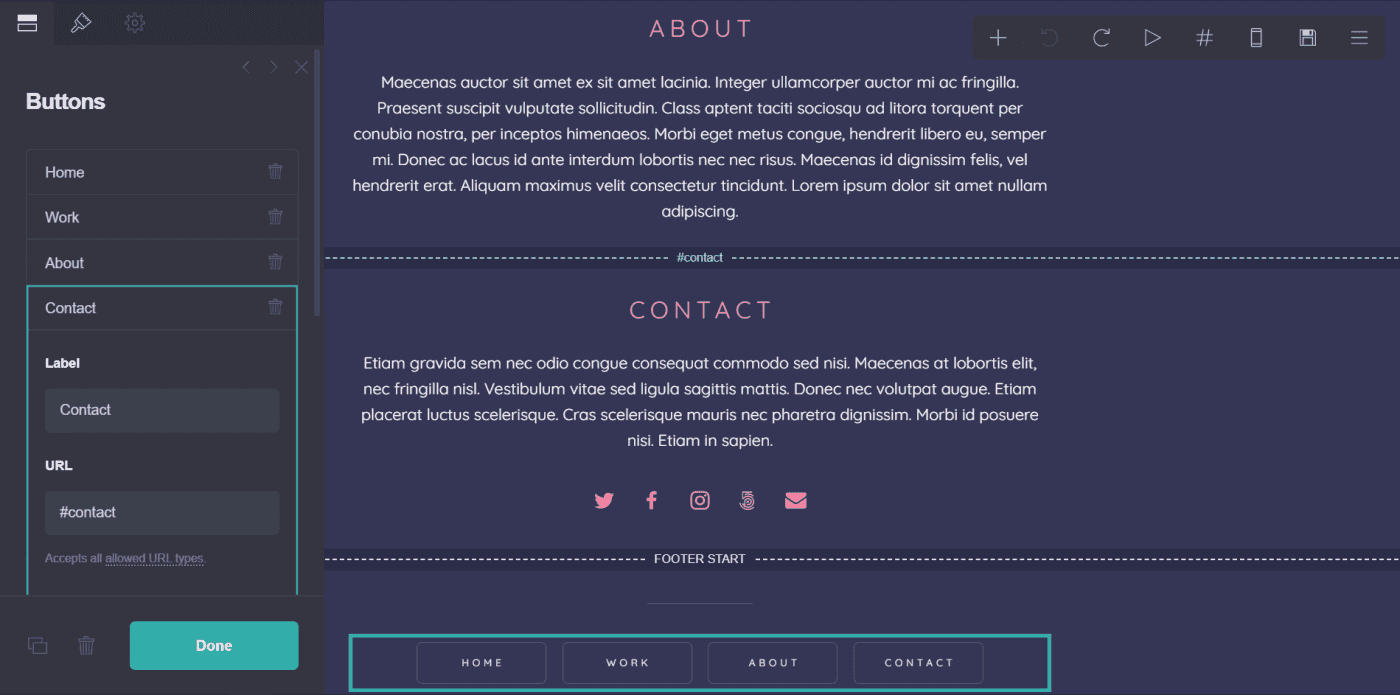 How to Use Carrd's sectioned site