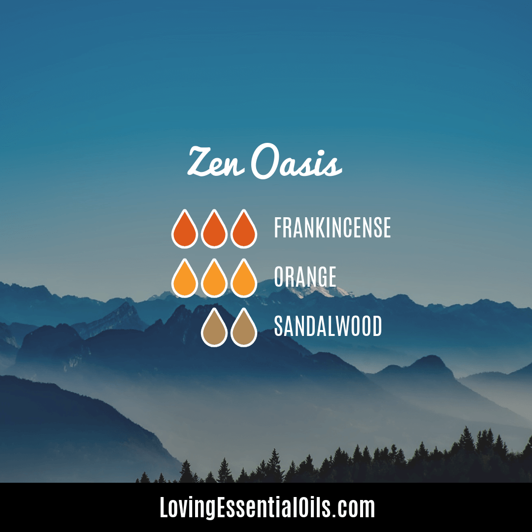 Frankincense, orange and sandalwood essential oil blend by Loving Essential Oils