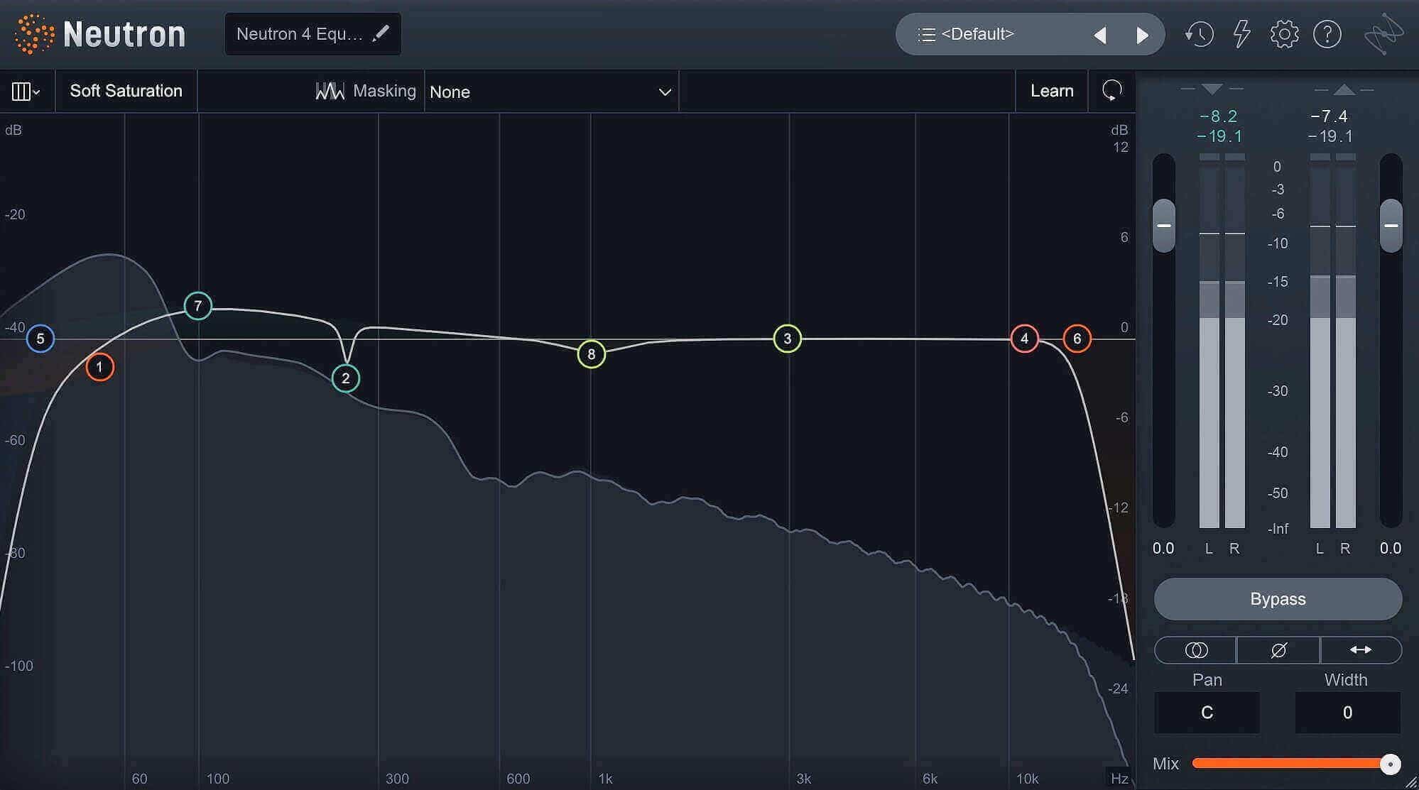 EQ settings for an 808 kick