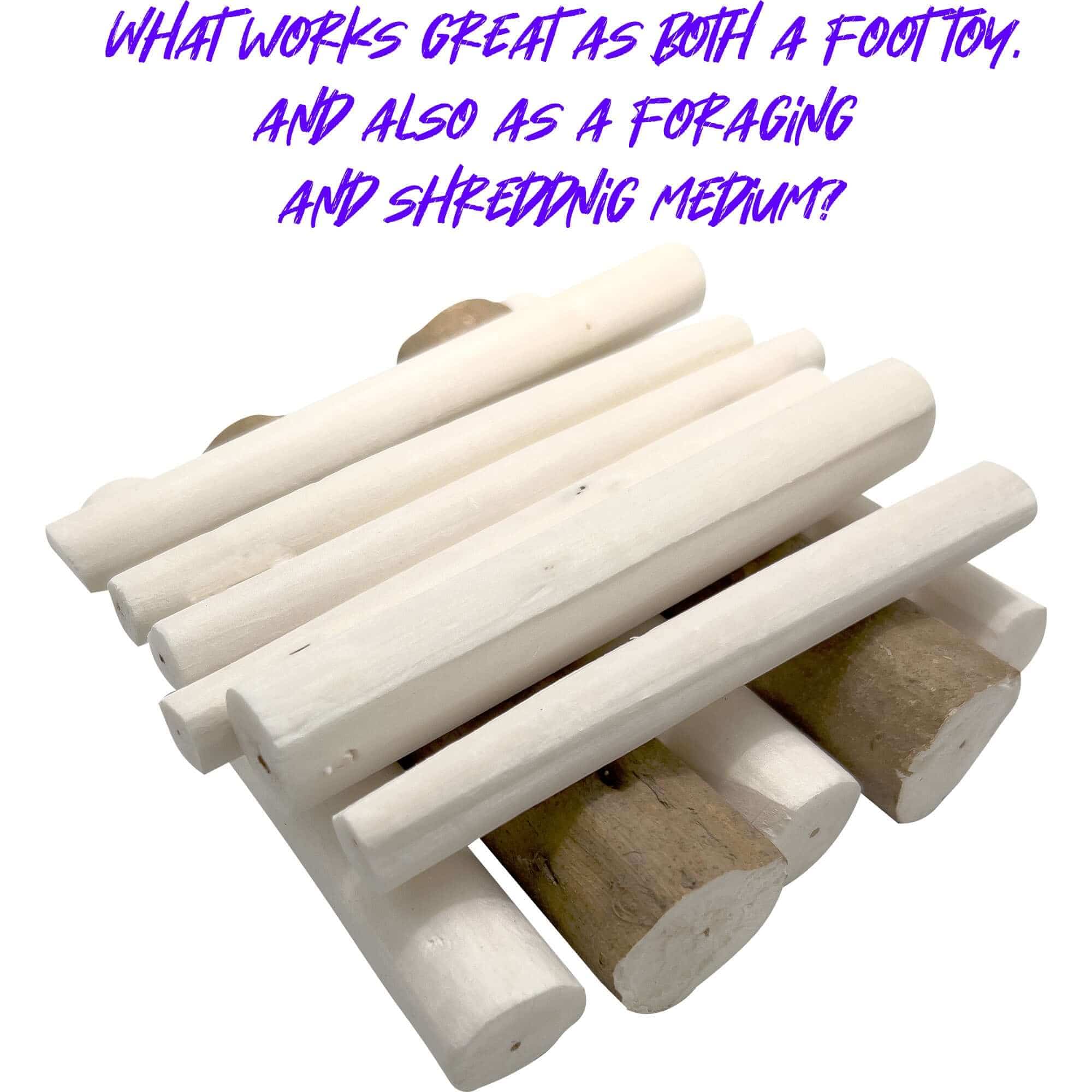 What Material Works Great as a Foot Toy, and also a Foraging and Shredding Medium?