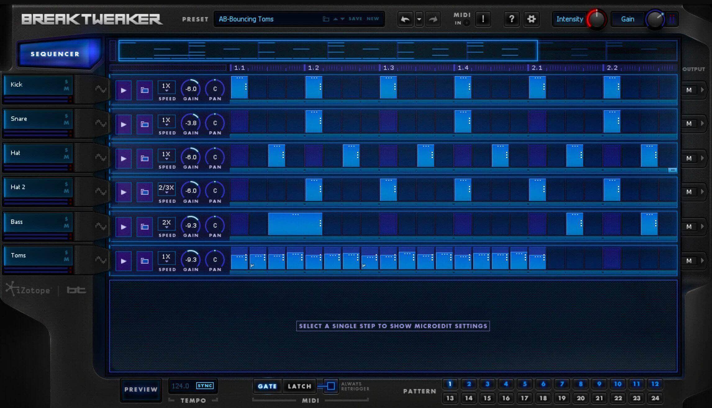 Arrange your samples on a grid and loop it over several bars with BreakTweaker