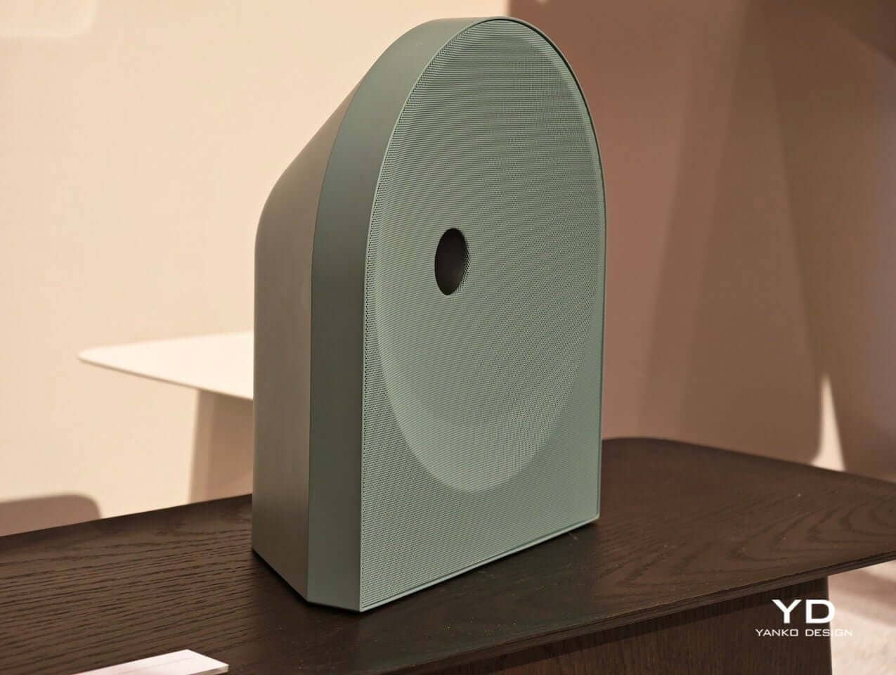 Close-up of subtle, stylish speaker design