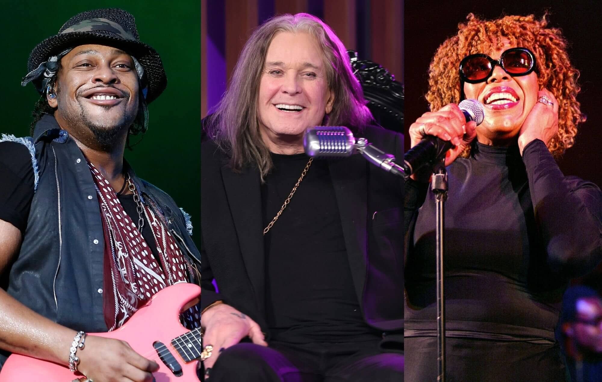 D'Angelo, Ozzy Osbourne and Roberta Flack