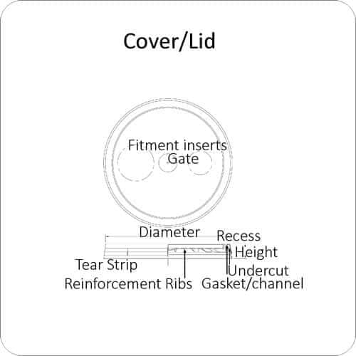 Injection Molding - Cover/Lid
