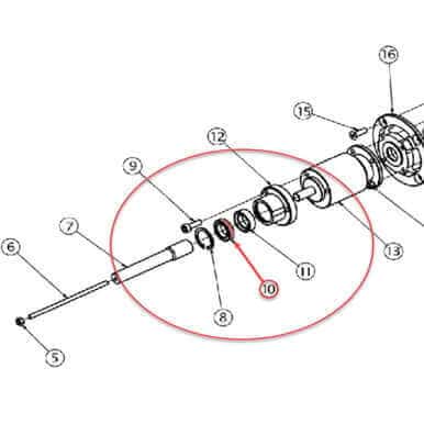 ProTool Bearing for 32in and 39in Rotary Brush