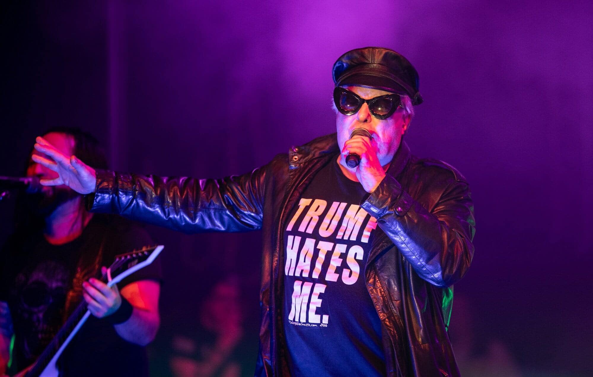 Jello Biafra, punk icon and former Dead Kennedys frontman, captured in his element.
