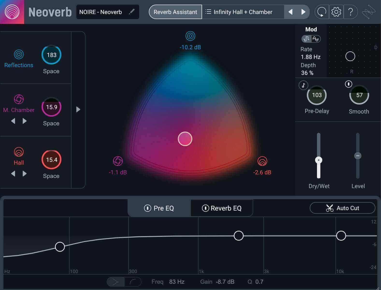 Neoverb reverb plug-in