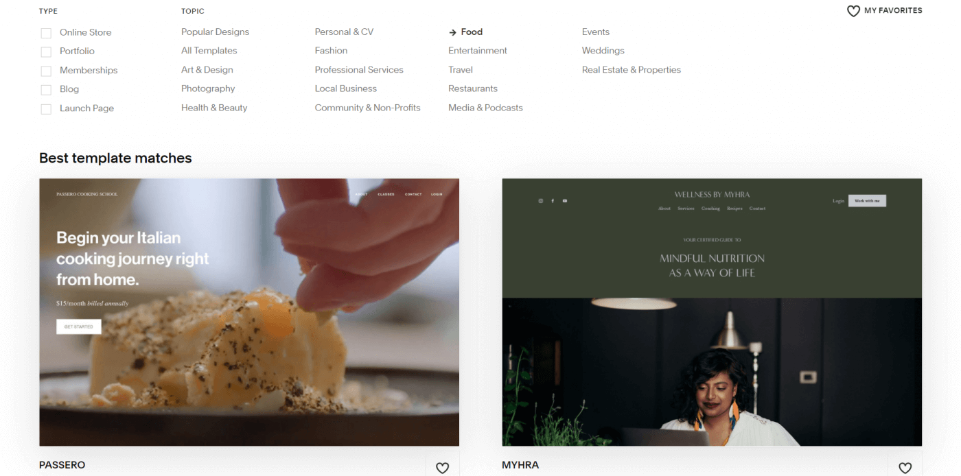 Squarespace templates