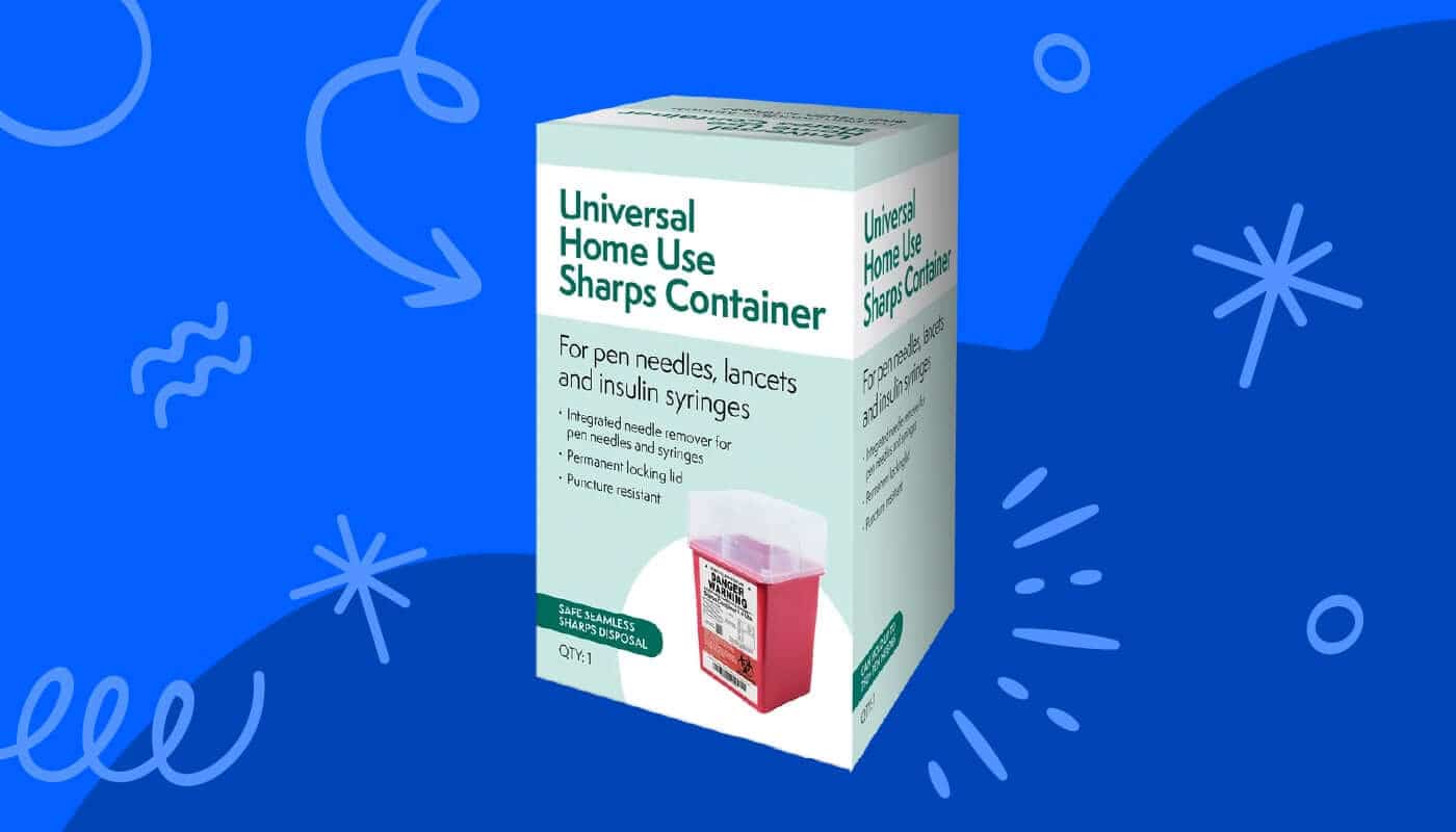 syringes and needles for insulin disposal container