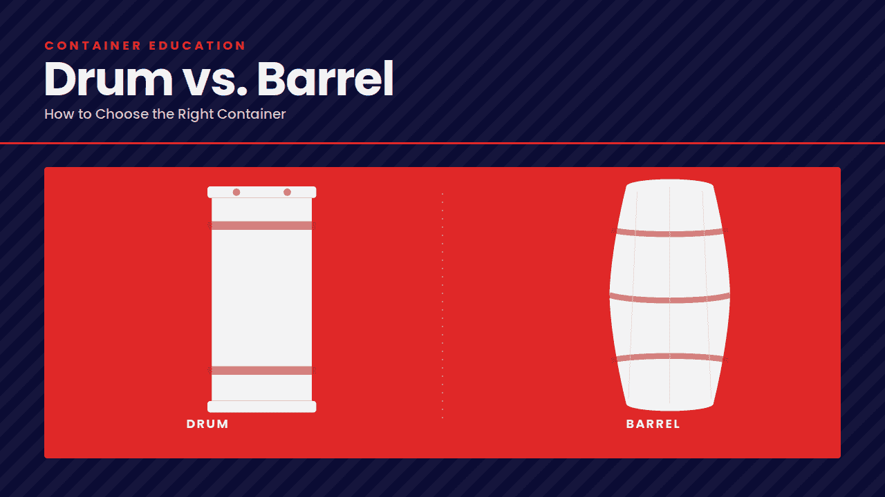 Drum vs. Barrel: How to Choose the Right Container