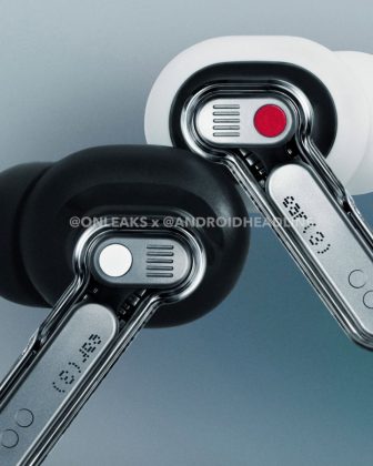 Side profile of the Nothing Ear 3 charging case and earbuds