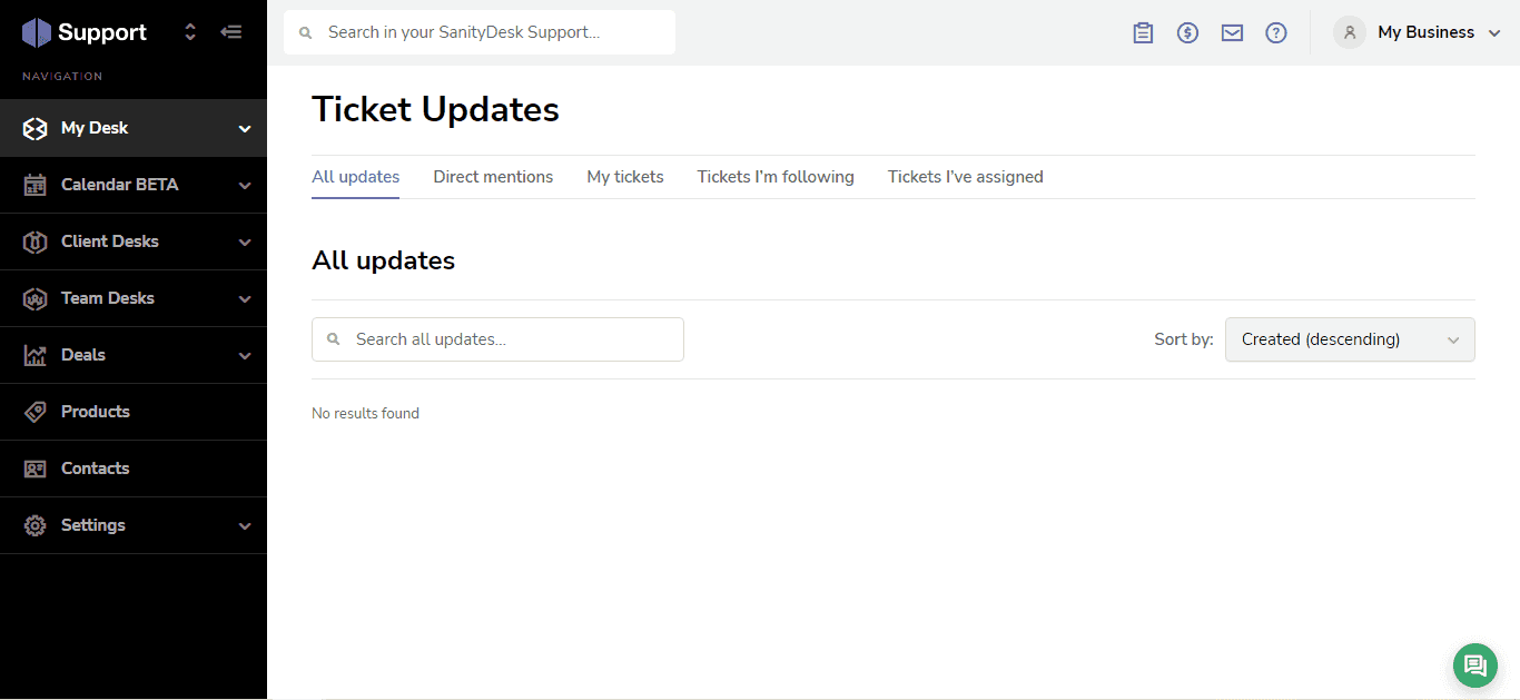 SanityDesk Review support module