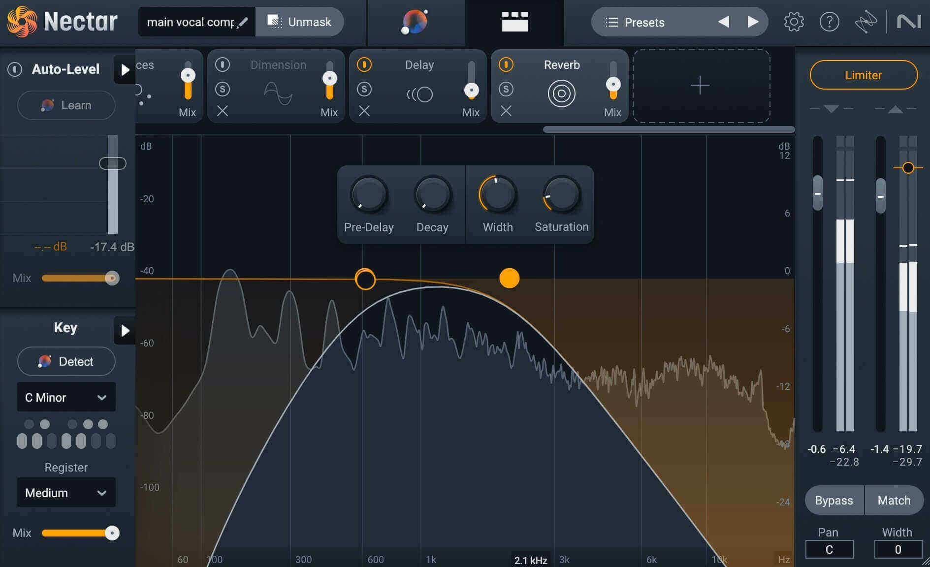 Reverb module in Nectar 4