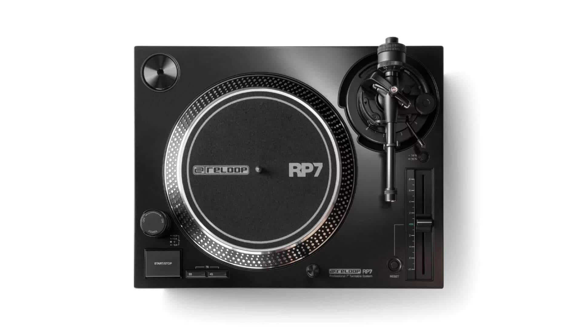 Reloop RP-7 audiophile DJ turntable designed for 7-inch singles