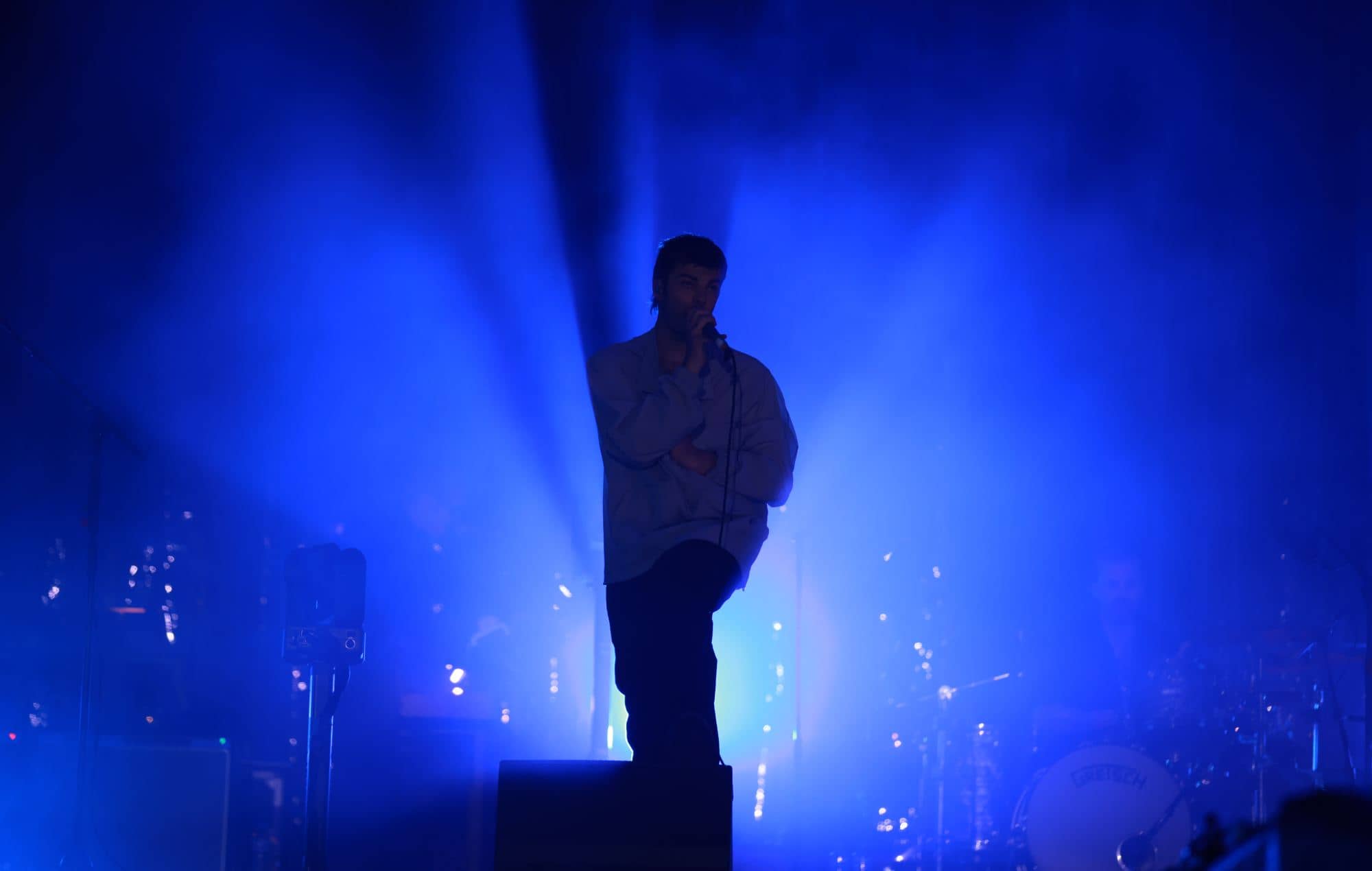 Grian Chatten performing with Fontaines D.C. at the Roundhouse in 2026