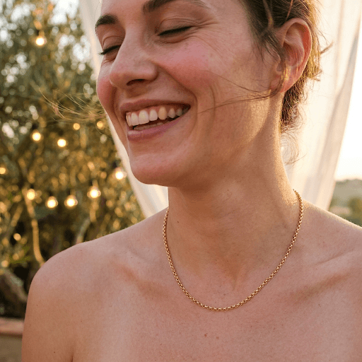 14K gold minimalist chains