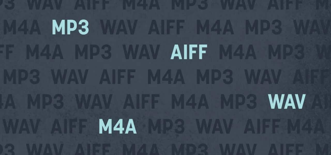 What's the difference between audio file formats?
