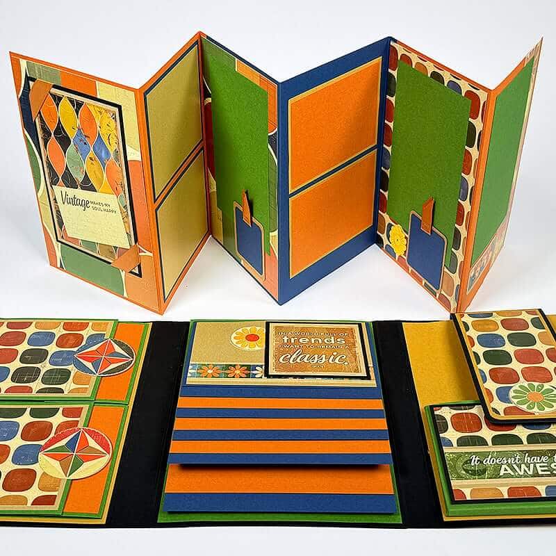 Mid Mod Triple Panel Book—Memories with a modern twist.
