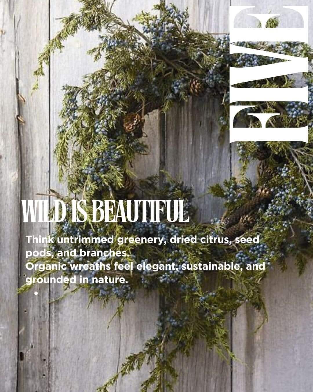 Organic Wreath with Berries 