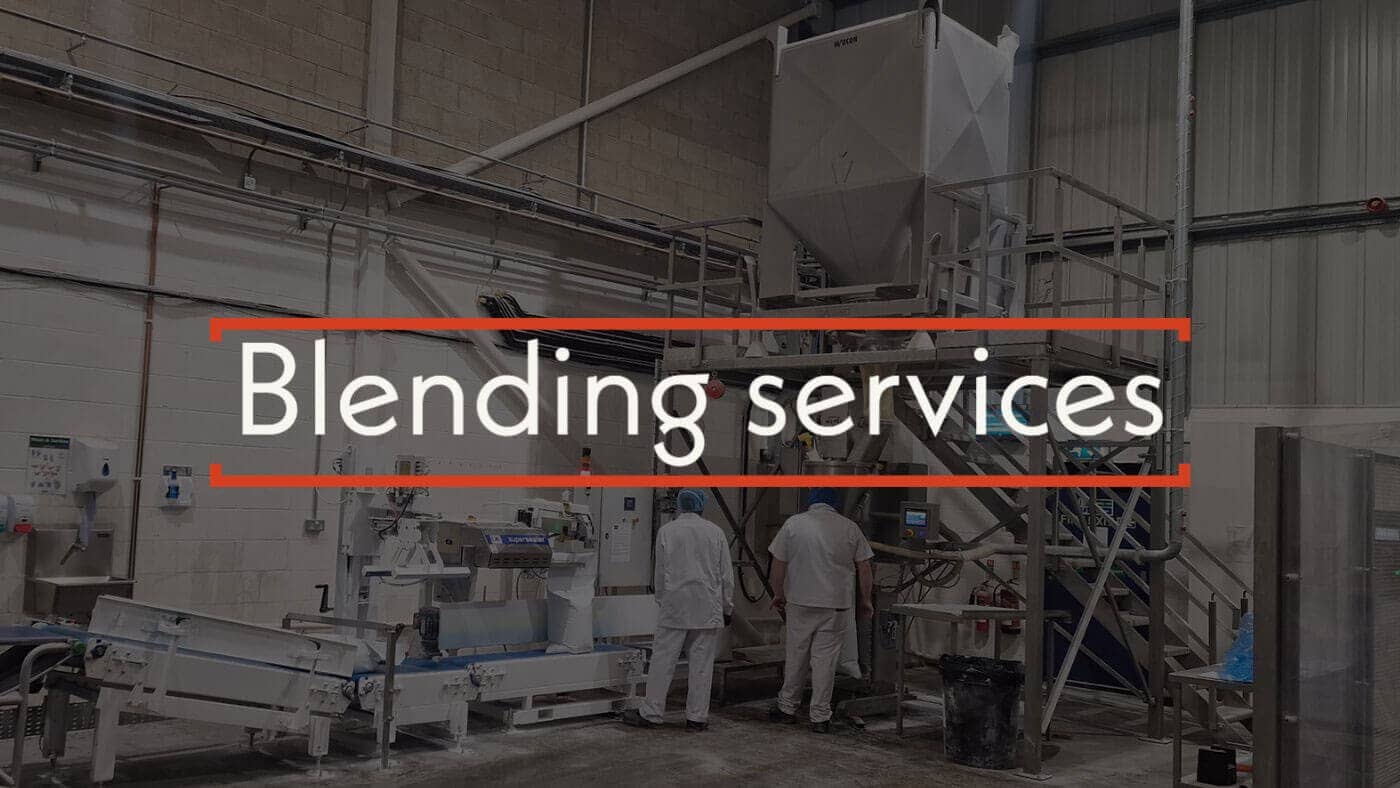 Blending services and mixing plant at BFP for cake mixes and bakery products.