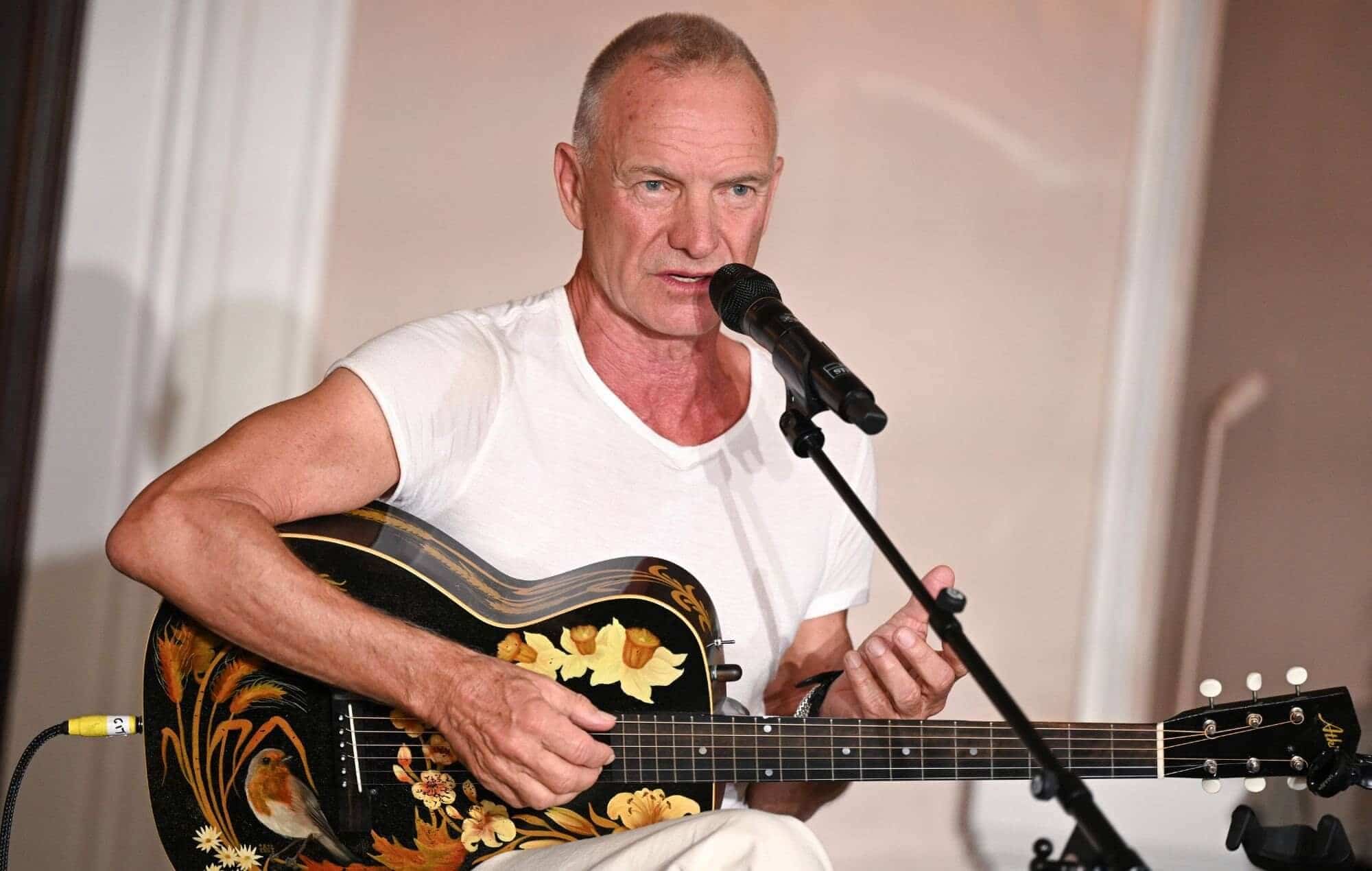 Sting during the West End launch of The Last Ship