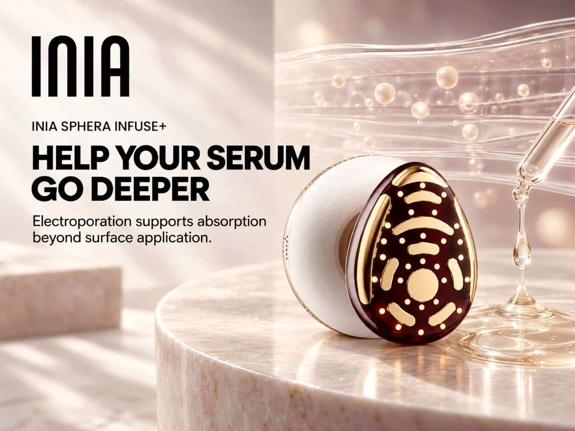 SPHERA INFUSE+ electroporation serum absorption device