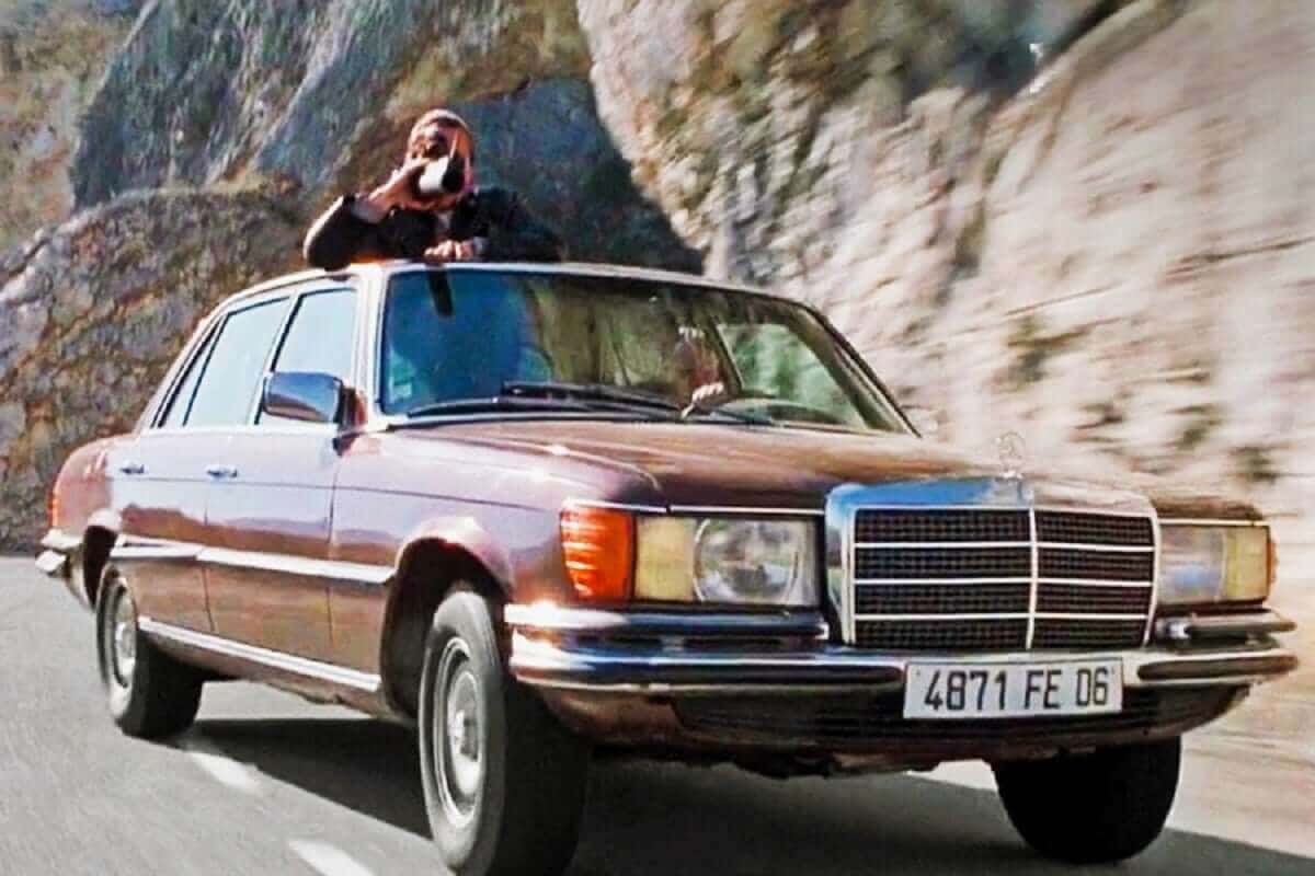 Image de la Mercedes Classe E W124 tirée du film Ronin