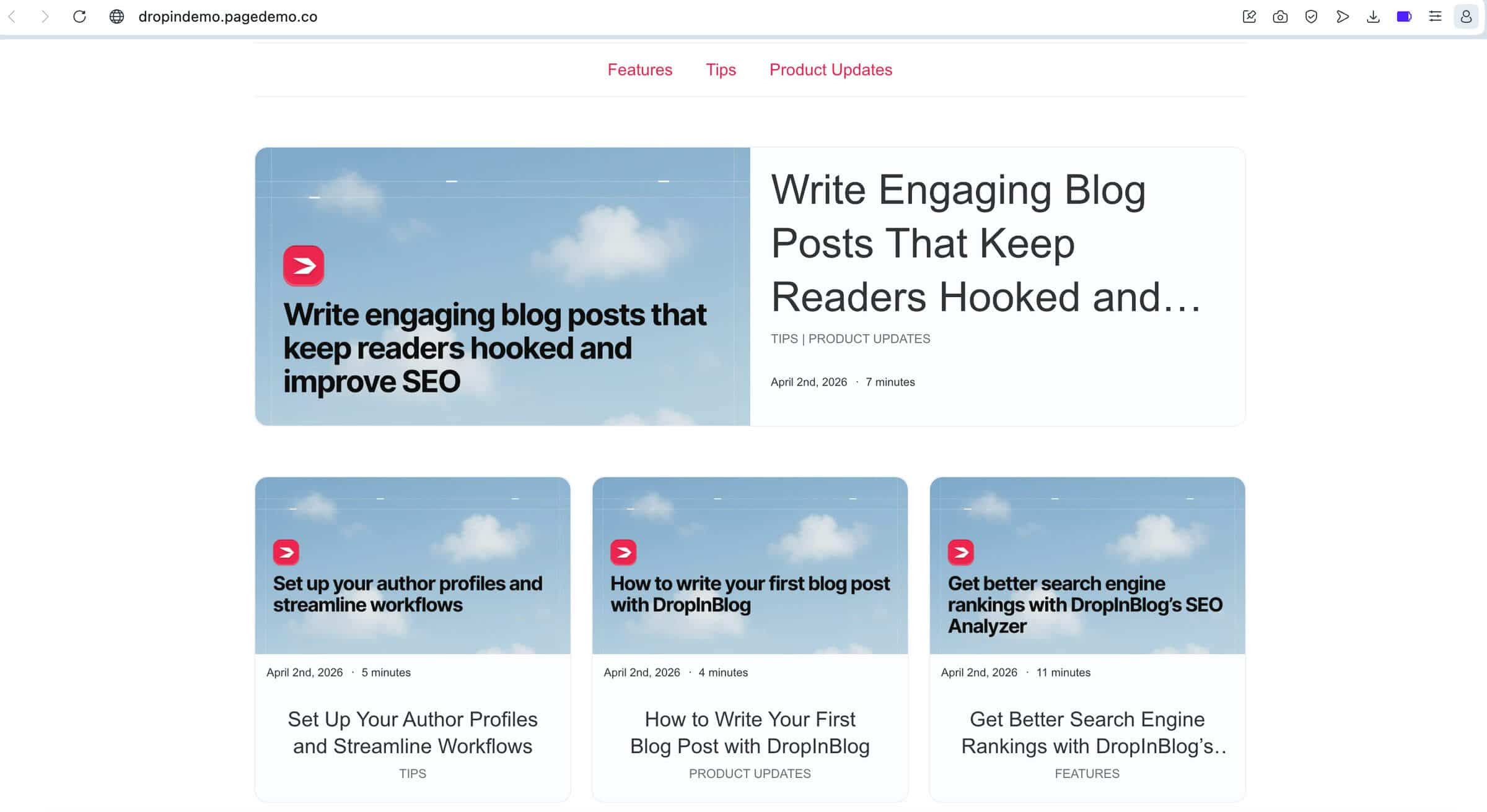 Instapage blog install step