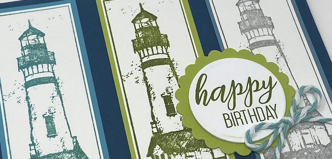 Coastal Stamps make cool, classic cards!