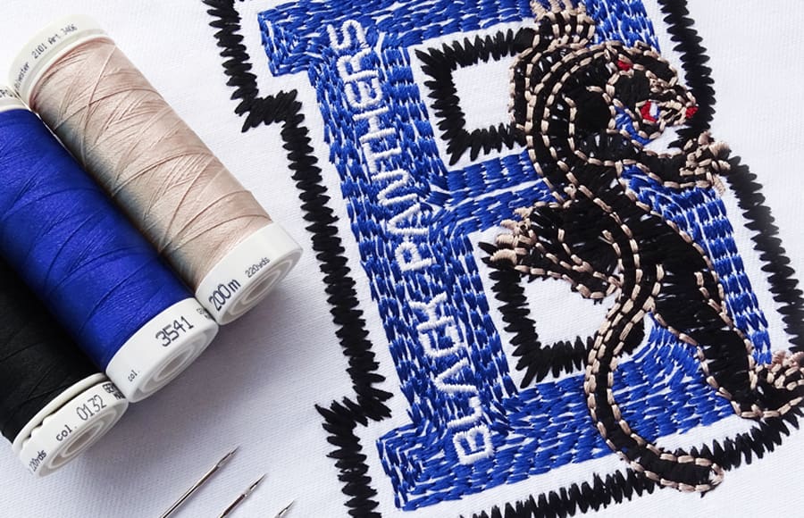 Hand Stitch Effect for logo designs
