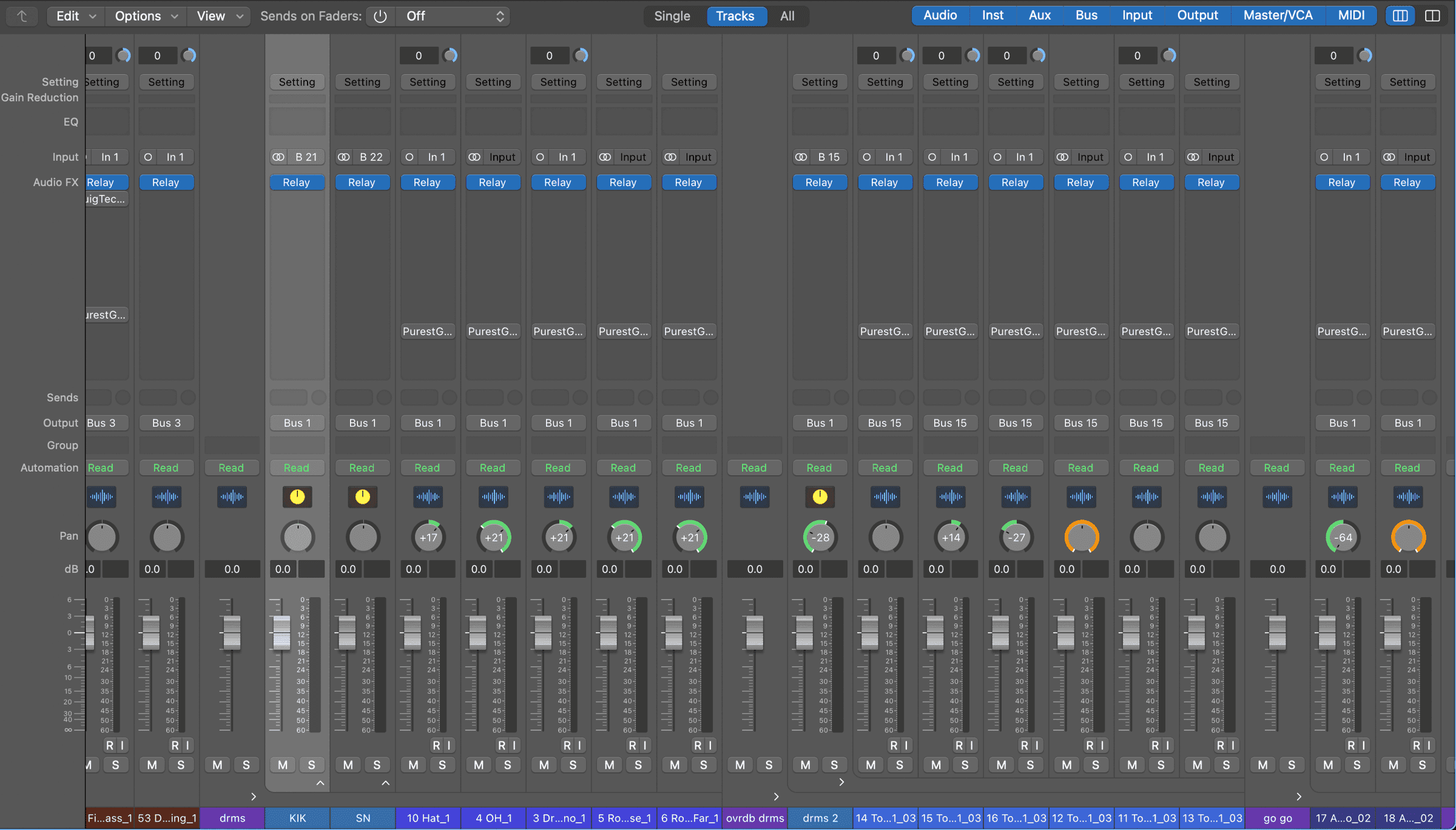 iZotope Relay on all tracks in my session