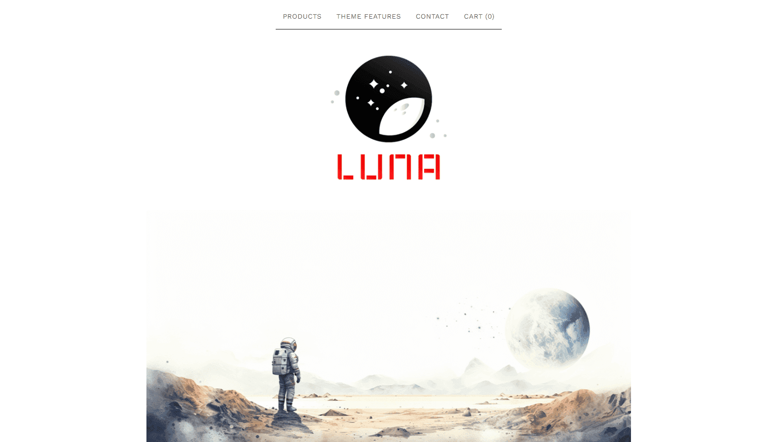 Big Cartel Themes - Luna theme